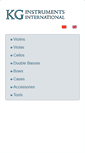 Mobile Screenshot of kginstruments.com