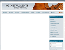 Tablet Screenshot of kginstruments.com